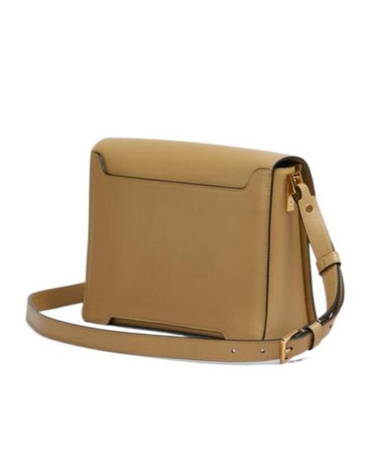 Marni Natural Trunkaroo Foldover Top Medium Shoulder Bag