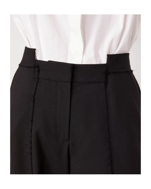 Officine Generale Black Azora Panelled Trousers