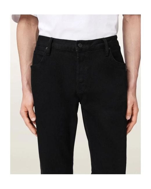 AllSaints Black Belt Loop Jeans for men