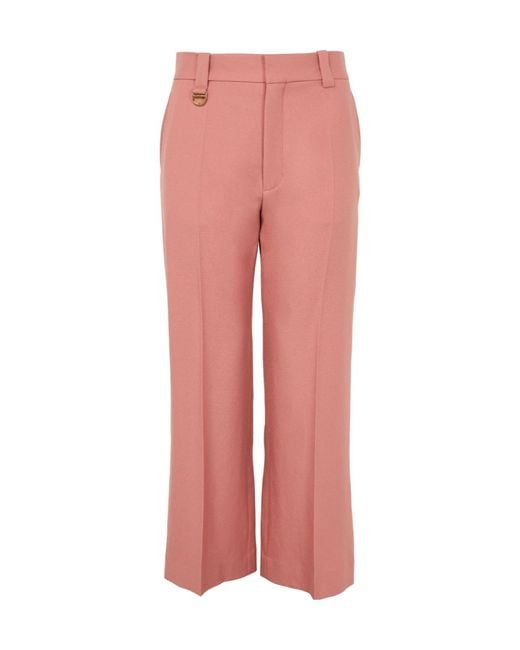 Chloé Pink Flared Pants
