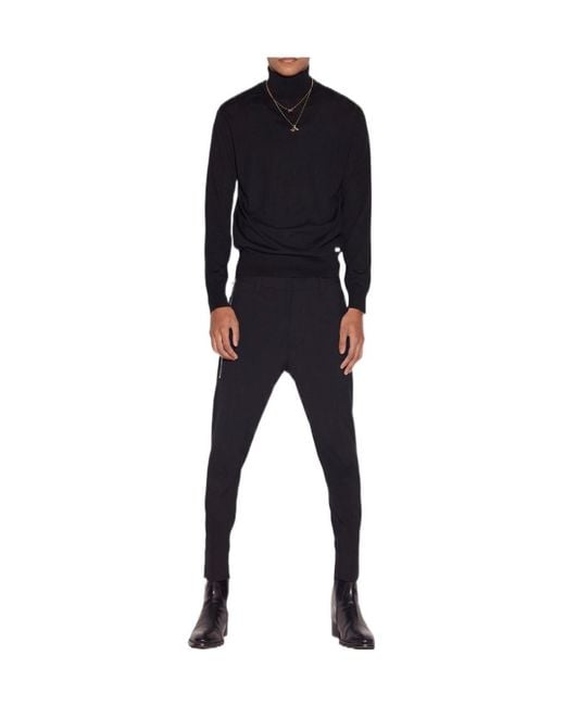 DSquared² Black Skinny Techno Pants for men
