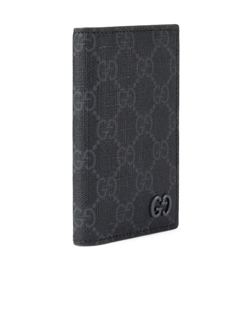 Gucci Gray Monogrammed Bifold Cardholder for men