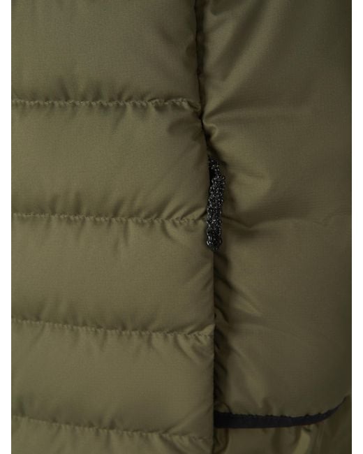 Moncler Green Zip-Up Padded Down Gilet for men