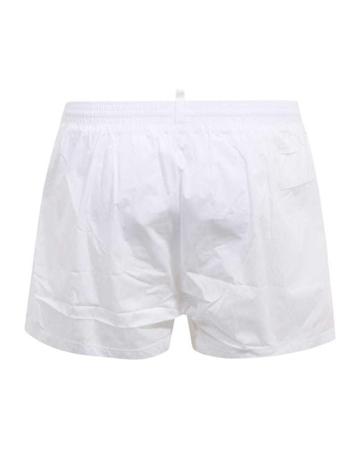 DSquared² White Rope Swimming Trunks for men