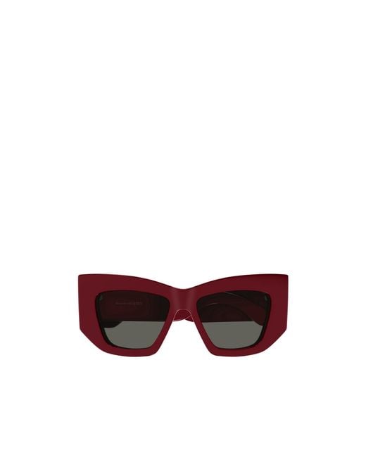 McQueen Purple Eyewear Cat-Eye Frame Sunglasses