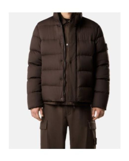 Stone Island Brown Down Jacket for men