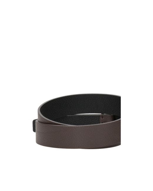 Orciani Brown Adjustable Waist Belt for men