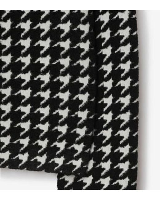 Burberry Black Houndstooth Cardigan