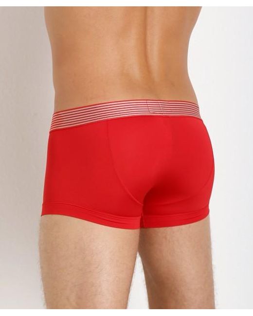 Emporio Armani Red Logo Detail Panties for men