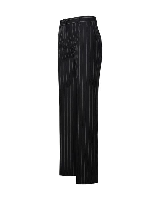 Dolce & Gabbana Black Virgin Wool Trousers