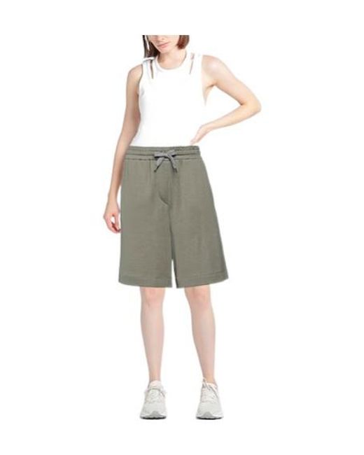 Brunello Cucinelli Gray Solid Color Shorts