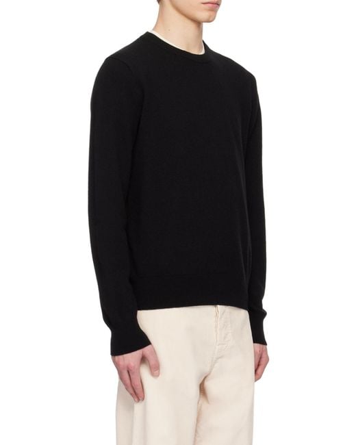 The Row Blue Crew Neck Cashmere Sweater for men