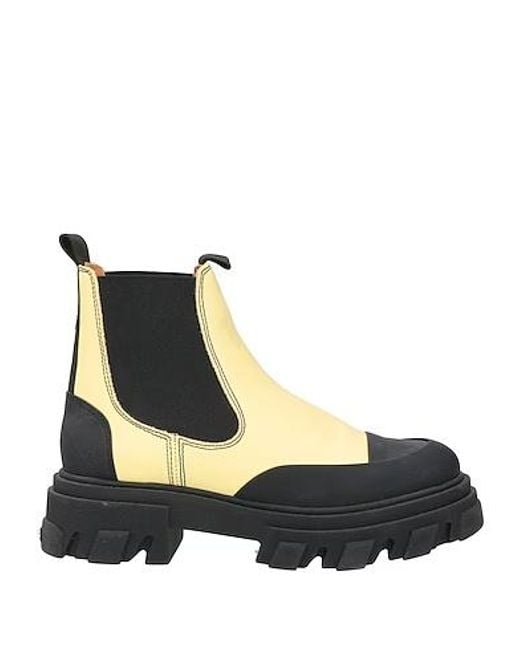 Ganni Black Two-Tone Platform Boots