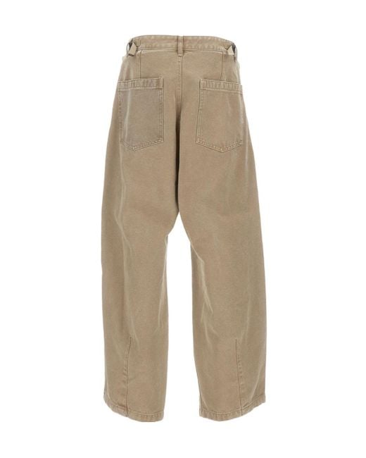 Wooyoungmi Natural Belted Straight-Leg Pants for men