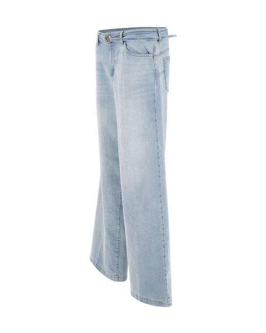 Liu Jo Blue High-Waist Flared Jeans