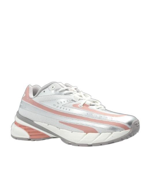 DIESEL White D-Airspeed Low W Lace-Up Sneakers