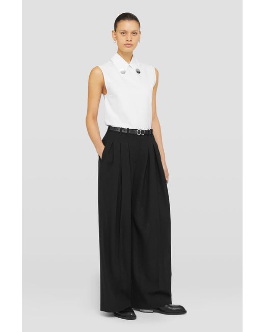 Jil Sander Black Belted Trousers
