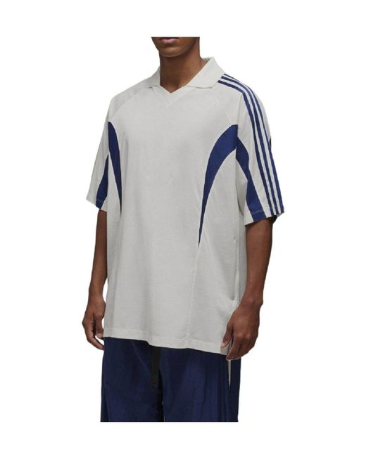 Y-3 Blue Cut Line T-Shirt for men