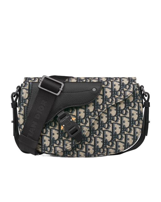 Dior Black Saddle Messenger Bag for men