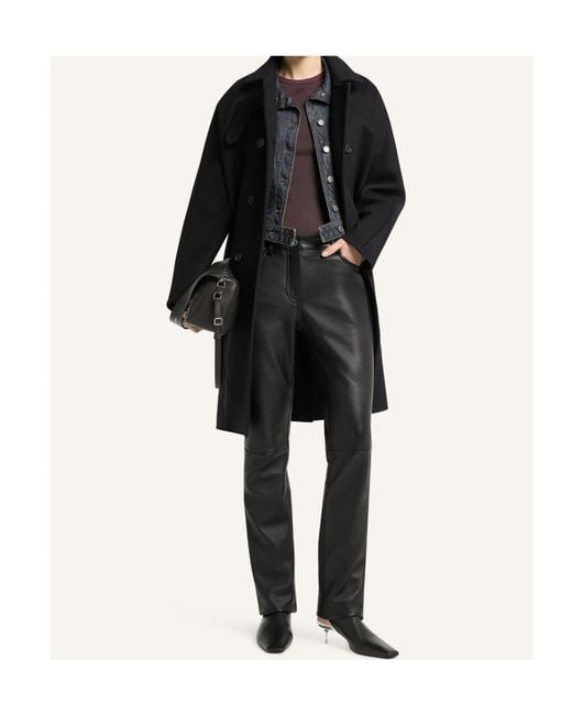 Courreges Black Courrèges Double-Breasted Coat