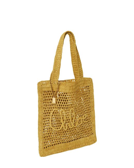 Chloé Yellow Patterned Handbag