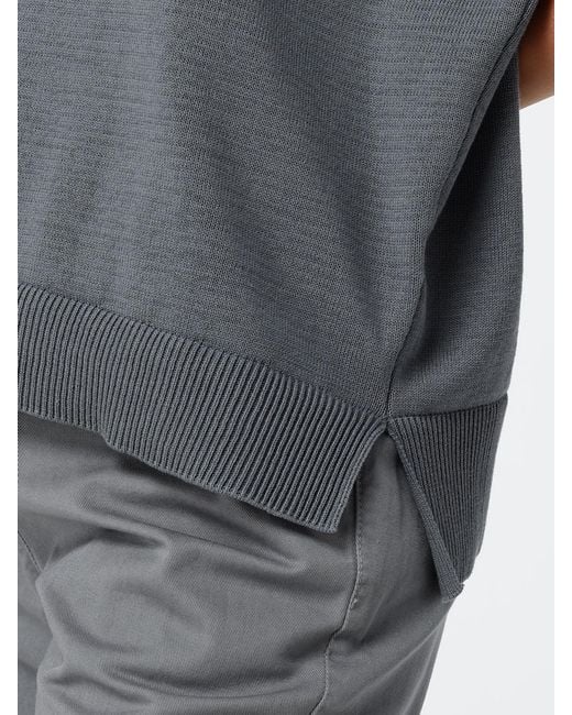 Alysi Gray Knit T-Shirt