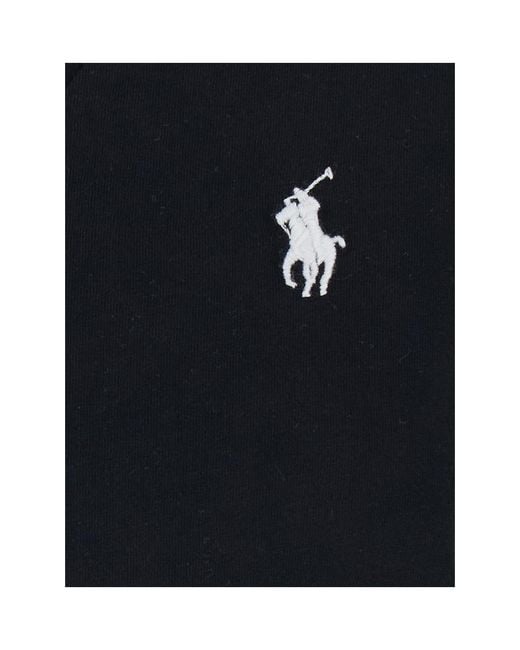 Polo Ralph Lauren Black Logo Embroidered V-Neck T-Shirt
