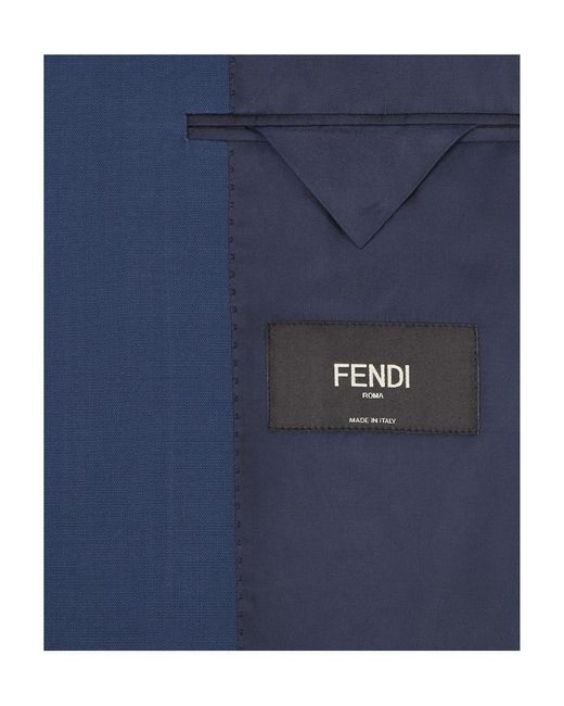 Fendi Blue Blazers for men