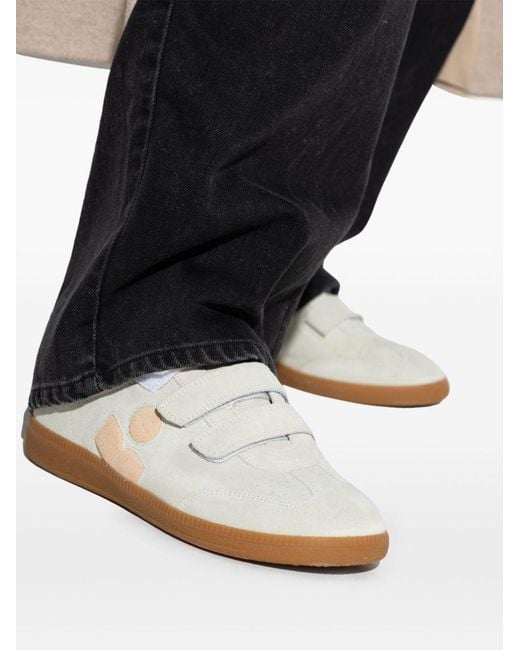 Isabel Marant White Beth Leather Sneakers