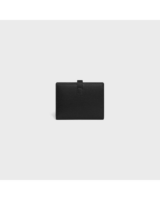 Céline Black Bi-Fold Card Holder Triomphe Pontet