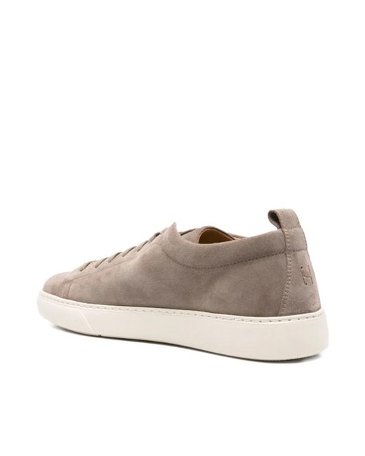 Henderson Brown Suede Lace-Up Sneakers for men
