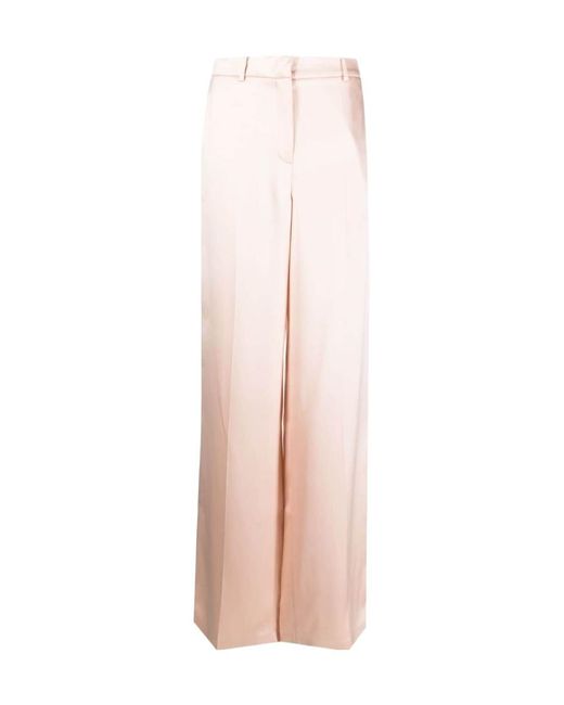 Magda Butrym Pink Wide-Leg Casual Pants