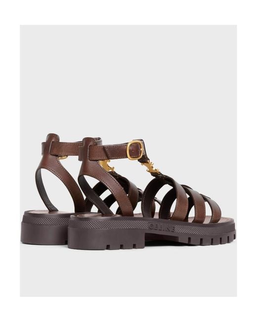 Céline Brown Clea Triomphe Gladiator Sandal