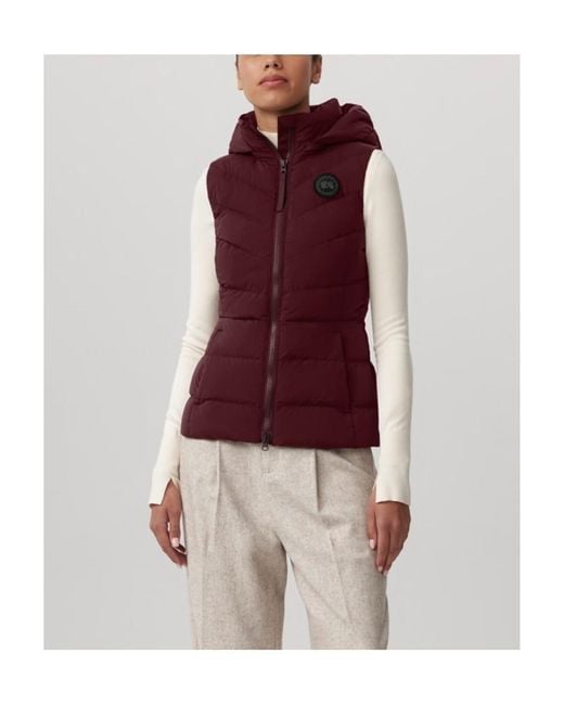 Canada Goose Purple Clair Vest Label