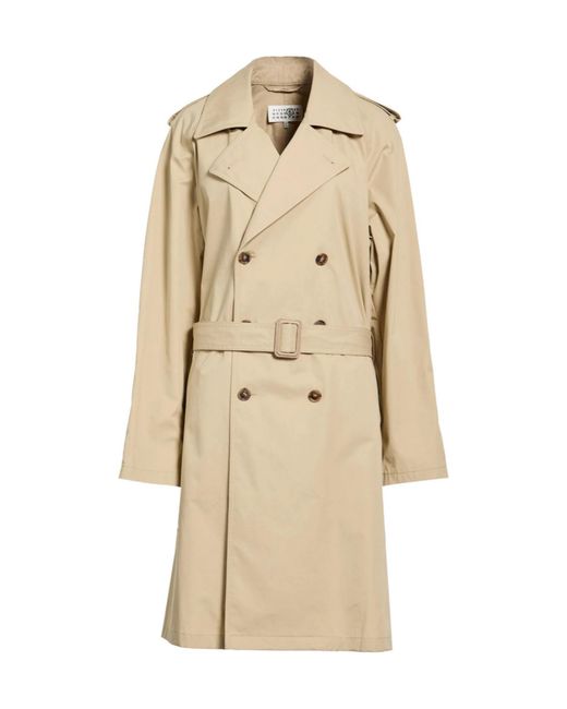 MM6 by Maison Margiela Natural Classic Long Trench Coat