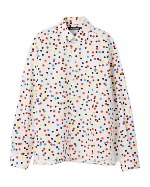 Jacquemus White Long-Sleeved Shirt for men