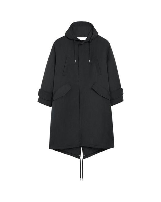 AMI Black Ami Alexandre Mattiussi Hooded Padded Parka for men
