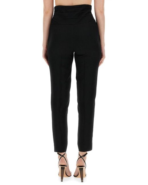 Moschino Black Logo Logo Casual Pants
