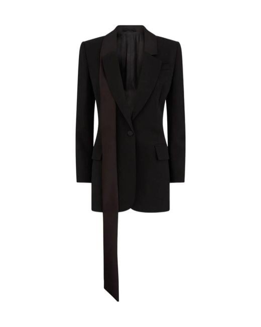 The Attico Black The Single-Breasted Tailored Blazer