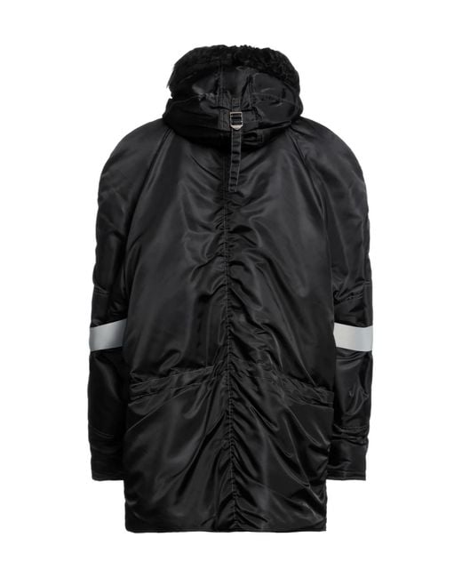 MM6 by Maison Margiela Black Warm Fleece Coat