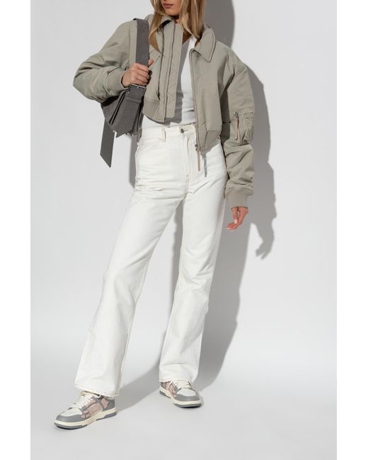 Amiri White Varsity Skel Top Low Sneakers