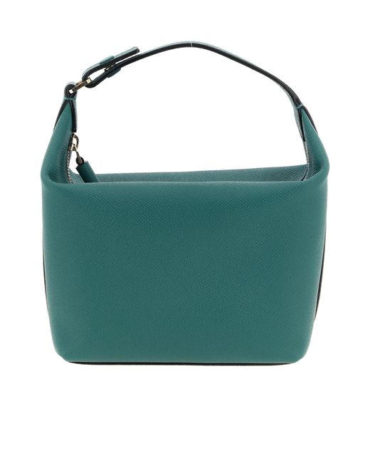 Valextra Green Mochi Mini Tote Bag