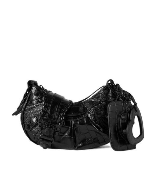 Balenciaga Black Logo Shoulder Bag