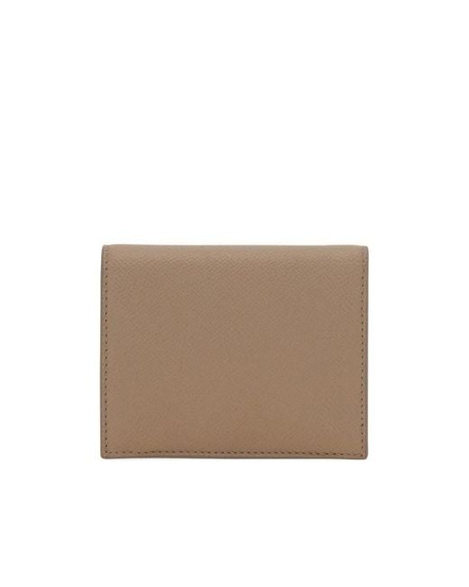 Ferragamo Natural Gancini Compact Wallet