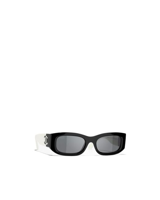 Chanel White Logo Sunglasses