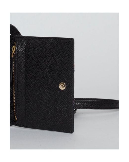 Thom Browne Black Quilted-Effect Cardholder for men