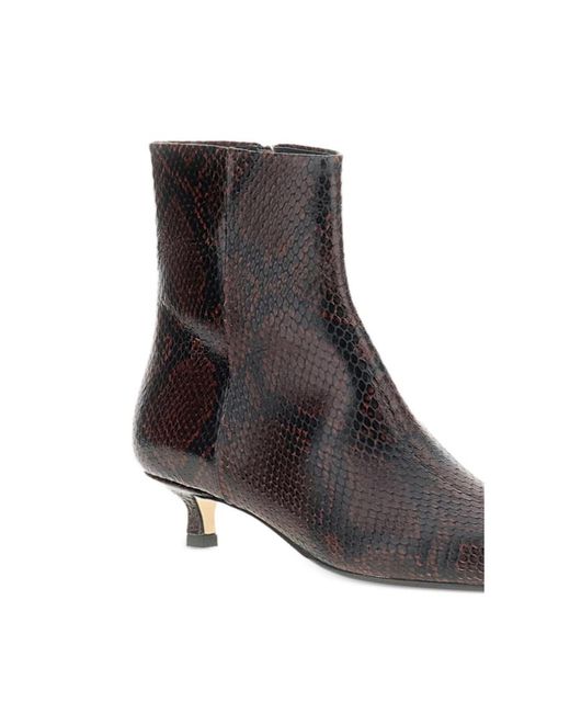Aeyde Brown Pointed-Toe Ankle Boots