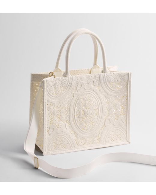 Dior Natural Medium Book Tote With Strap