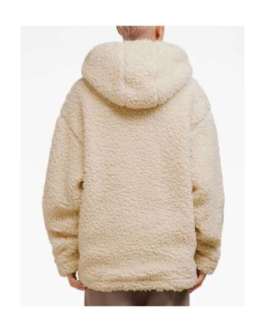 AMI Natural Logo Patch Drawstring Hoodie for men