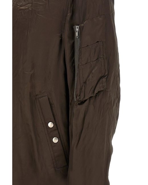 Rick Owens Brown Classic Flight Bomber Jacket for men